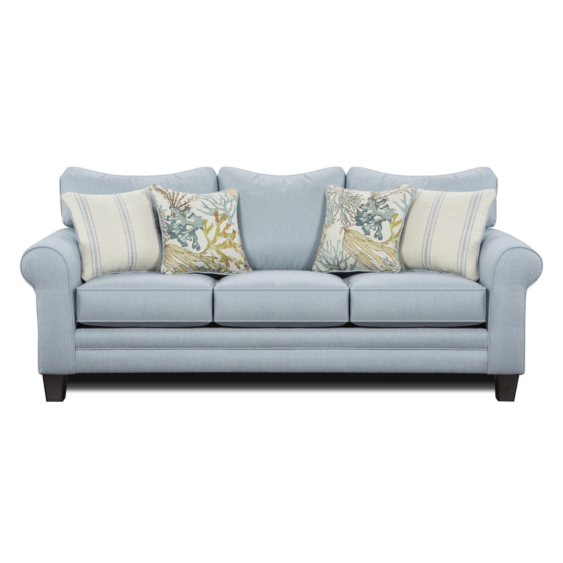 Fusion Furniture Stationary Fabric Sofa 1140 LABYRINTH SKY IMAGE 1