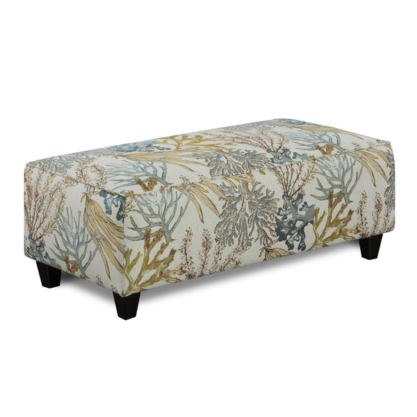 Fusion Furniture Fabric Ottoman 100 CORAL REEF CARRIBEAN IMAGE 1