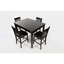 Jofran Dark Rustic Prarie 5 pc Counter Height Dinette 923 IMAGE 1