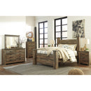  Signature Design by Ashley Trinell Queen Poster Bed B446-67/B446-64/B446-61/B446-98 IMAGE 3