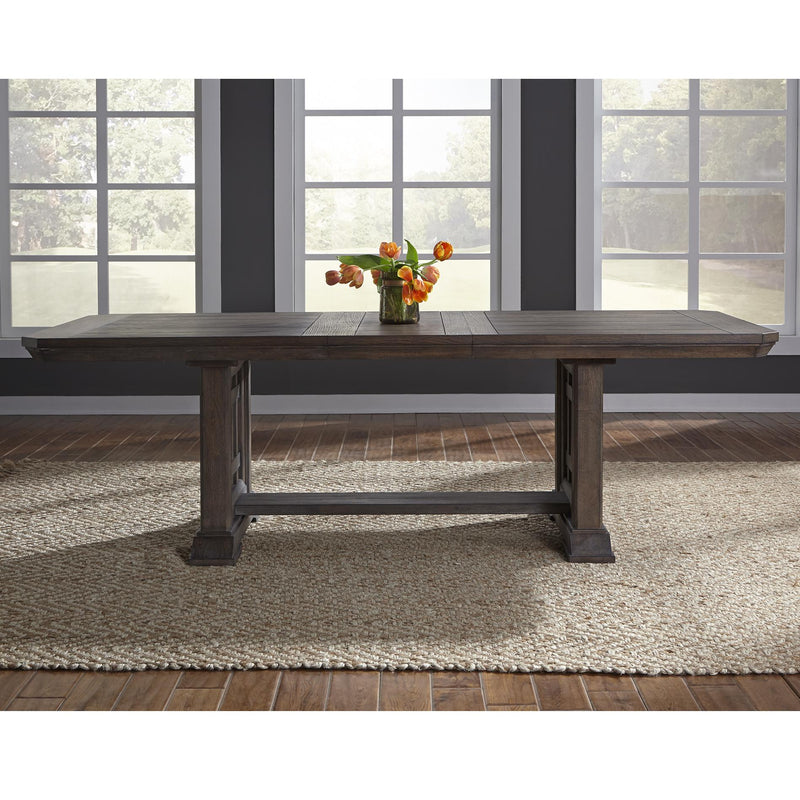 Liberty Furniture Industries Inc. Artisan Prairie Dining Table with Trestle Base 823-T4096 IMAGE 2