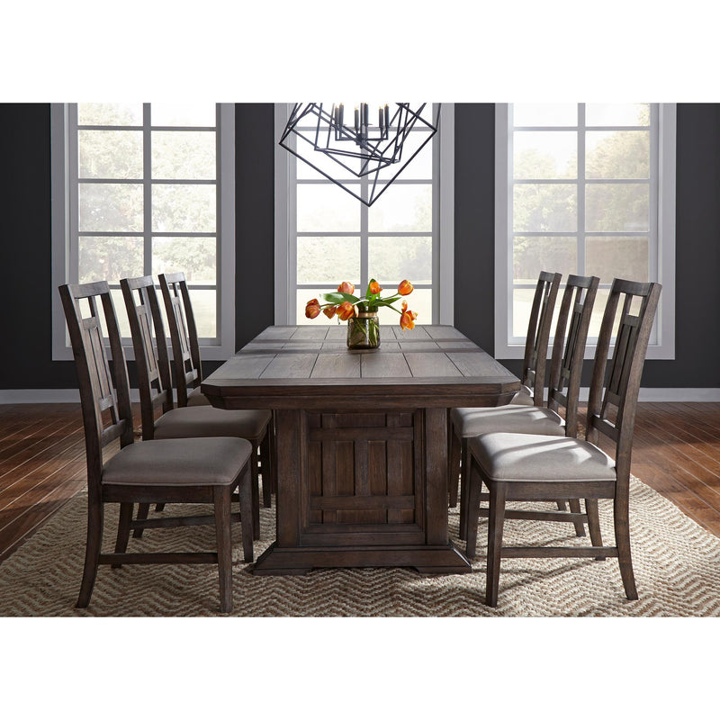 Liberty Furniture Industries Inc. Artisan Prairie Dining Table with Trestle Base 823-T4096 IMAGE 3