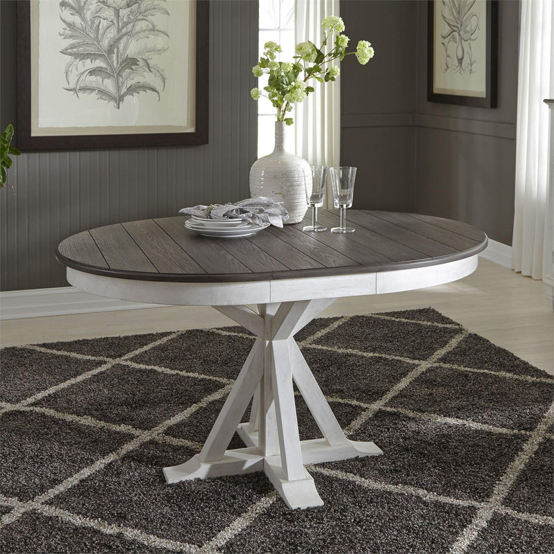  Liberty Furniture Industries Inc. Oval Allyson Park Dining Table with Pedestal Base 417-DR-PDS IMAGE 2