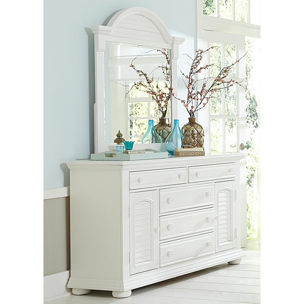  Liberty Furniture Industries Inc. Summer House I 5-Drawer Dresser with Mirror 607-BR-DM IMAGE 1