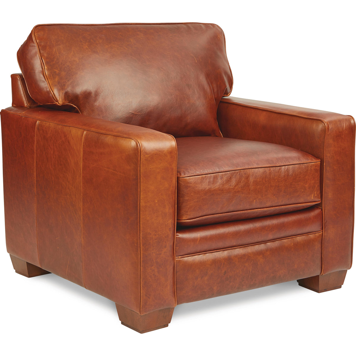 La-Z-Boy Meyer Stationary Leather Chair 230694 JL140075