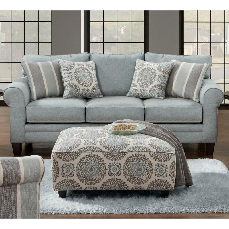 Fusion Furniture Stationary Fabric Sofabed 1144GRANDE MIST IMAGE 2