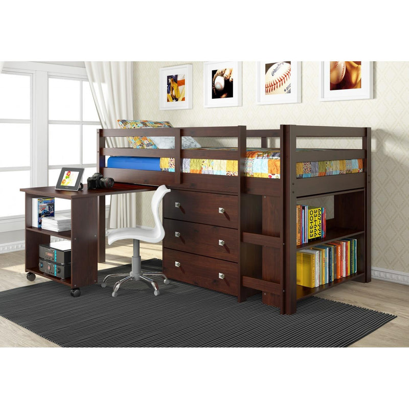 Donco Trading Company Kids Beds Loft Bed 760A-TCP/760B-TCP/760C-TW/760D-TCP IMAGE 3