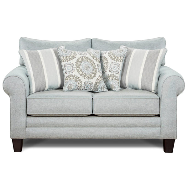 Fusion Furniture Stationary Fabric Loveseat 1141GRANDE MIST IMAGE 1