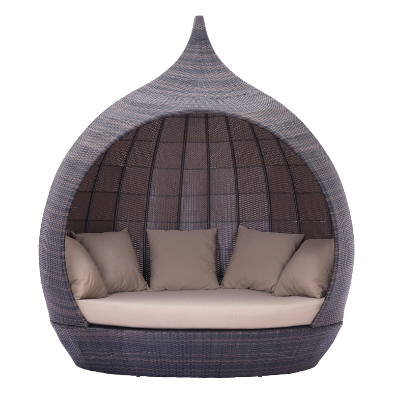Zuo Martinique 703632 Beach Daybed - Brown & Beige IMAGE 3