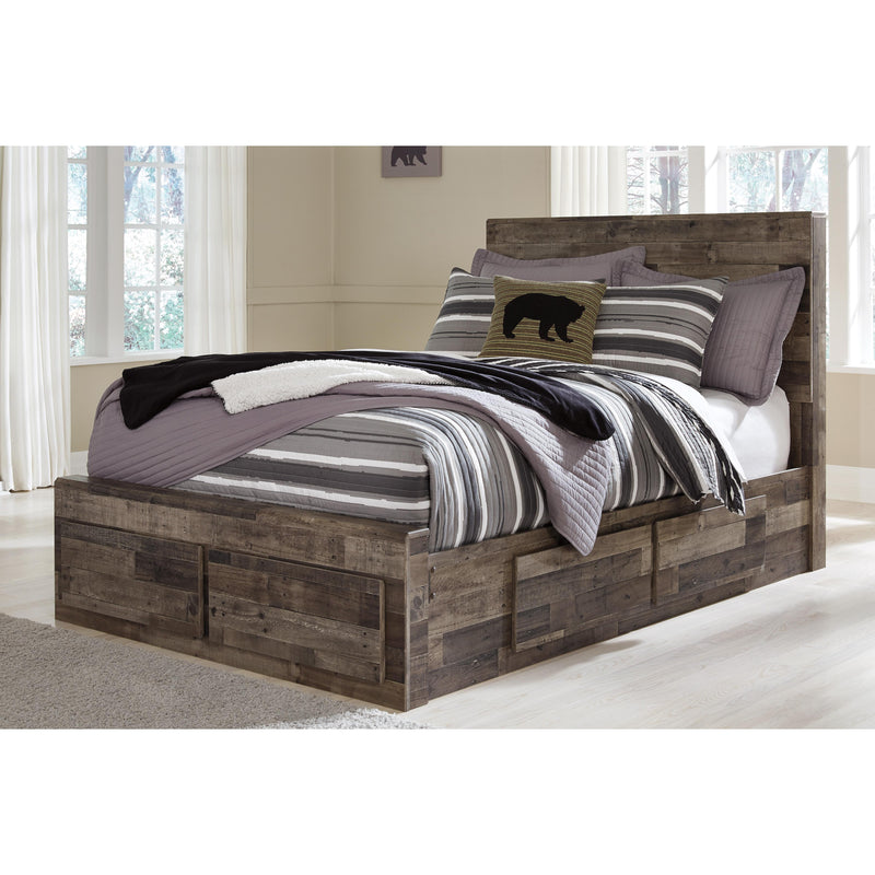  Benchcraft Derekson B200B10 Full Panel Bed with 6 Storage Drawers IMAGE 2