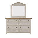  Liberty Furniture Industries Inc. Farmhouse Reimagined 8-Drawer Dresser with Mirror 652-BR-DM IMAGE 2