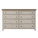  Liberty Furniture Industries Inc. Farmhouse Reimagined 8-Drawer Dresser with Mirror 652-BR-DM IMAGE 3