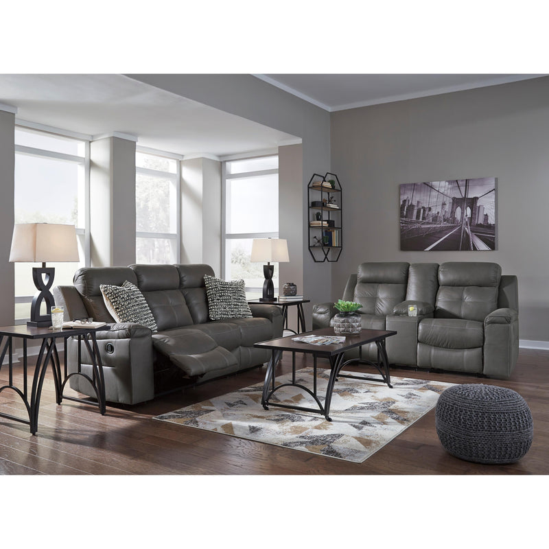 Signature Design by Ashley Jesolo Reclining Leather Look Sofa 8670588 IMAGE 10