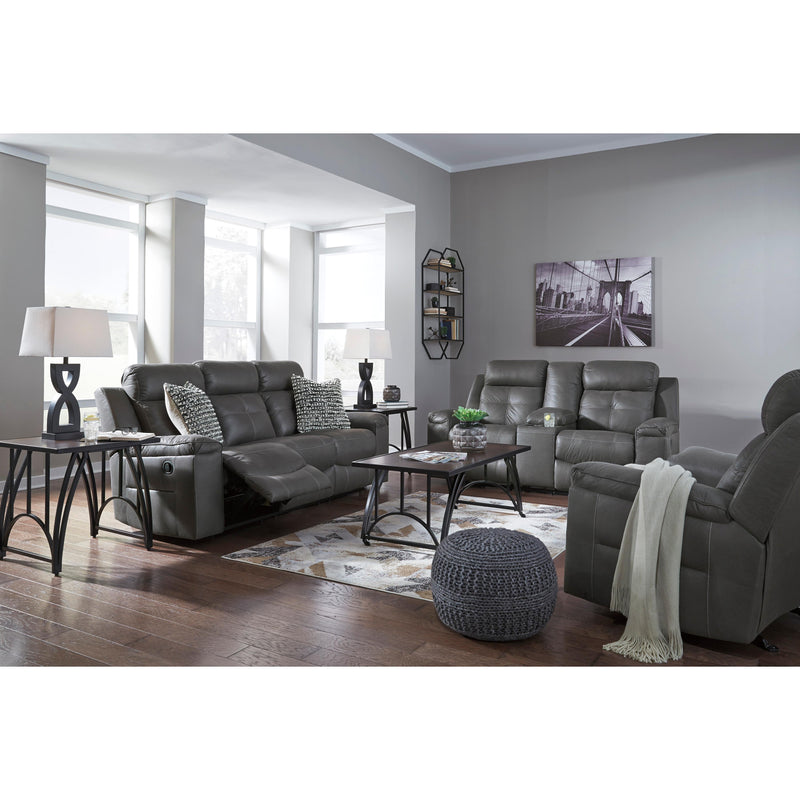 Signature Design by Ashley Jesolo Reclining Leather Look Sofa 8670588 IMAGE 12