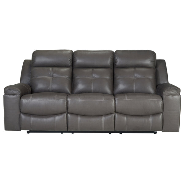 Signature Design by Ashley Jesolo Reclining Leather Look Sofa 8670588 IMAGE 1