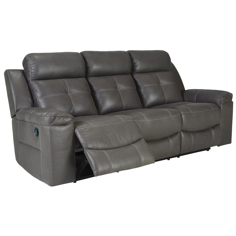 Signature Design by Ashley Jesolo Reclining Leather Look Sofa 8670588 IMAGE 2