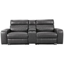  Signature Design by Ashley Samperstone Power Reclining Leather Look 3 pc Sectional 5520358/5520357/5520362 IMAGE 1
