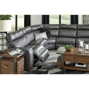  Signature Design by Ashley Samperstone Power Reclining Leather Look 5 pc Sectional 5520358/5520319/5520377/5520346/5520362 IMAGE 4