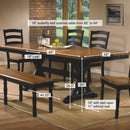 Winners Only Quails Run Dining Table with Trestle Base DQ14284AE IMAGE 2