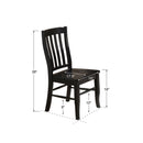 Winners Only Quails Run DQ1452SE Rake Back Side Chair - Ebony IMAGE 3