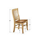 Winners Only Quails Run DQ1452SW Rake Back Side Chair - Almond/Wheat IMAGE 3