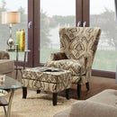 J Furniture Riley Stationary Fabric Accent Chair 1316-18 322-14 IMAGE 1