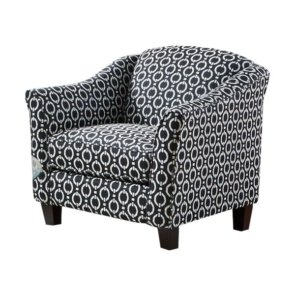 J Furniture Emma Stationary Fabric Accent Chair 1352-18 588-13 IMAGE 1