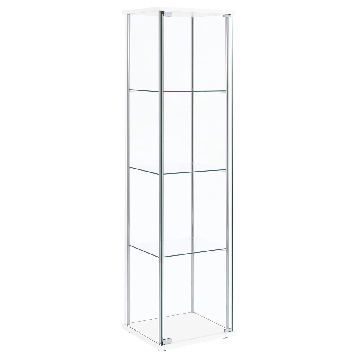 Coaster Furniture Bellatrix 951072 4-shelf Clear Glass Curio Cabinet -