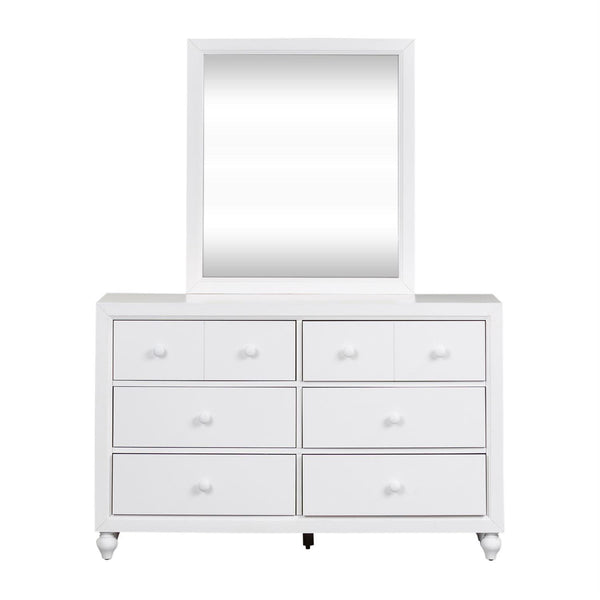 Liberty Furniture Industries Inc. Cottage View 6-Drawer Kids Dresser with Mirror 523-YBR-DM IMAGE 1
