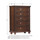 Winners Only Cape Cod BG1007N 38" 5-Drawer Chest - Chocolate IMAGE 5
