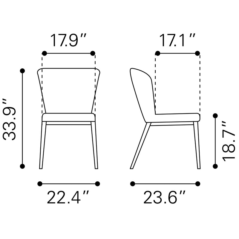 Zuo Tolivere Dining Chair 101101 IMAGE 8