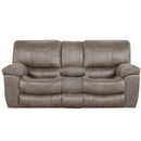  Catnapper Trent Power Reclining Fabric and Leather Look Loveseat with Console 61929 1153-18 IMAGE 1