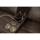  Catnapper Mara Power Reclining Leather Match Loveseat with Console 874759 1225-09/3025-09 IMAGE 3