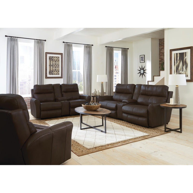  Catnapper Mara Power Reclining Leather Match Loveseat with Console 874759 1225-09/3025-09 IMAGE 4