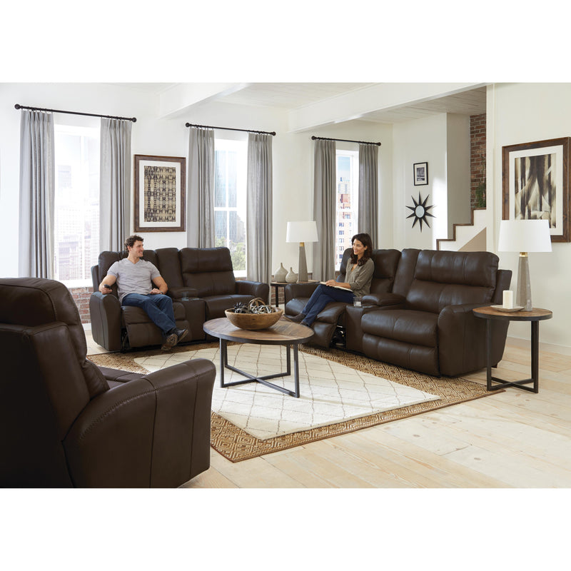  Catnapper Mara Power Reclining Leather Match Loveseat with Console 874759 1225-09/3025-09 IMAGE 5