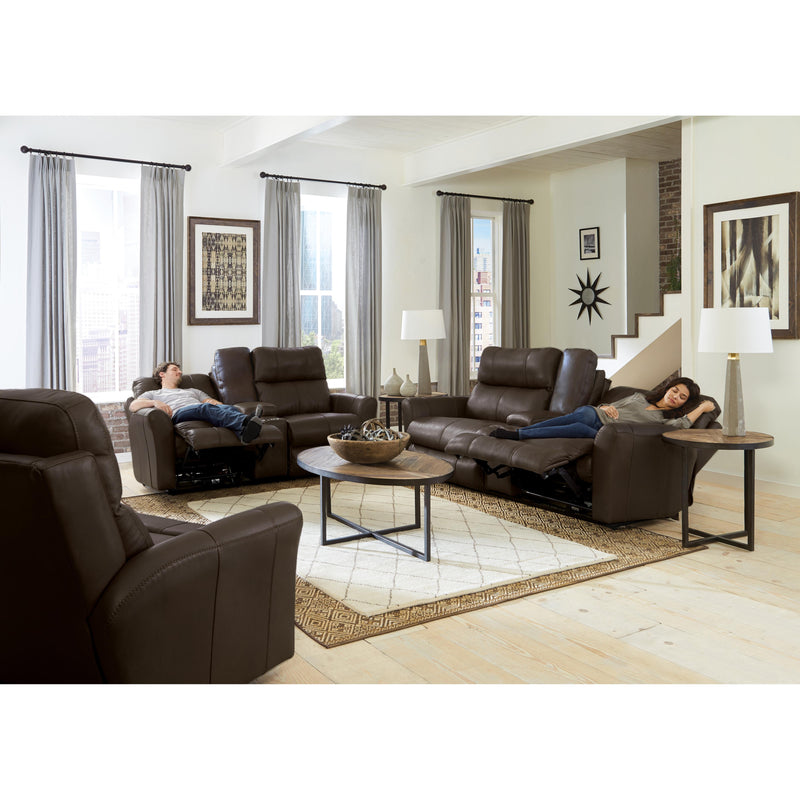  Catnapper Mara Power Reclining Leather Match Loveseat with Console 874759 1225-09/3025-09 IMAGE 6
