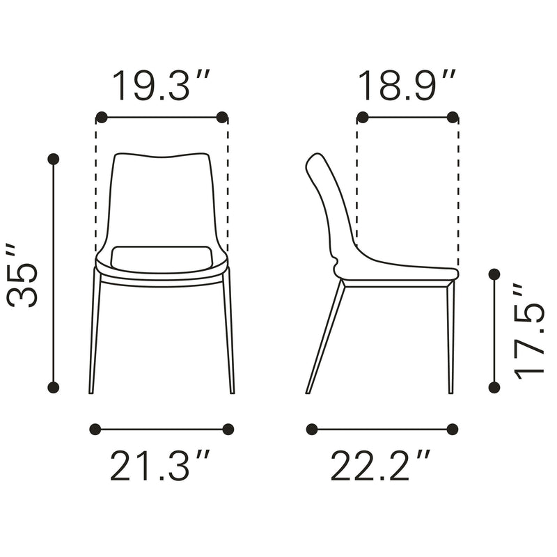 Zuo Ace Dining Chair 101280 IMAGE 10