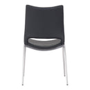  Zuo Ace 101280 Dining Chair - Black & Silver IMAGE 4