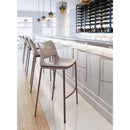  Zuo Ace 101286 Barstool - Brown & Walnut IMAGE 8