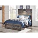  Signature Design by Ashley Drystan B211B47 Full Panel Bed with 2 Storage Drawers IMAGE 2