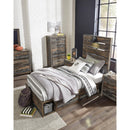  Signature Design by Ashley Drystan B211B11 Twin Panel Bed with 4 Storage Drawers IMAGE 4