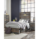  Signature Design by Ashley Drystan B211B11 Twin Panel Bed with 4 Storage Drawers IMAGE 7