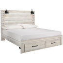  Signature Design by Ashley Cambeck King Panel Bed with Storage B192-58/B192-56S/B192-97 IMAGE 1