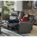  Catnapper Mara Power Reclining Leather Match Loveseat with Console 874759 1225-58/3025-58 IMAGE 2
