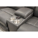  Catnapper Mara Power Reclining Leather Match Loveseat with Console 874759 1225-58/3025-58 IMAGE 3