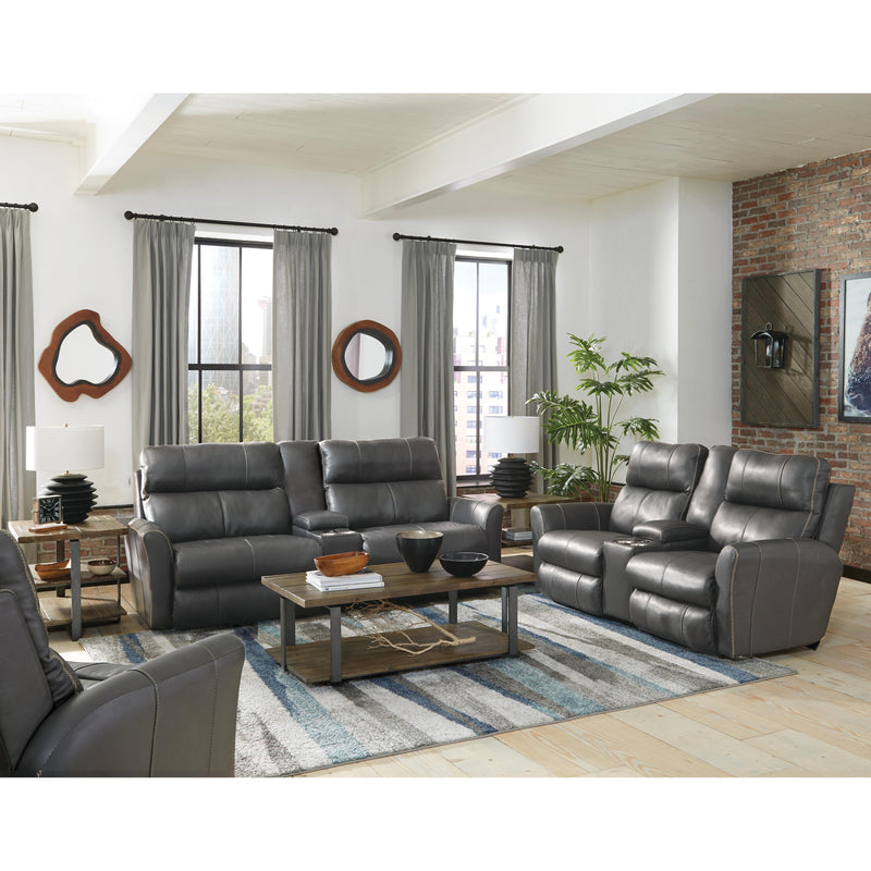  Catnapper Mara Power Reclining Leather Match Loveseat with Console 874759 1225-58/3025-58 IMAGE 5