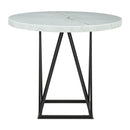Elements International Round Riko Counter Height Dining Table with Pedestal Base CDRK152CDT IMAGE 1