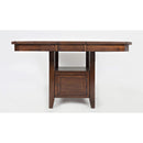 Jofran Manchester Adjustable Height Dining Table with Pedestal Base 1672-54TBKT IMAGE 2