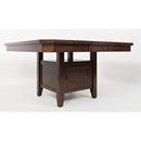 Jofran Manchester Adjustable Height Dining Table with Pedestal Base 1672-54TBKT IMAGE 3