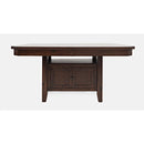 Jofran Manchester Adjustable Height Dining Table with Pedestal Base 1672-78B/1672-78T IMAGE 2